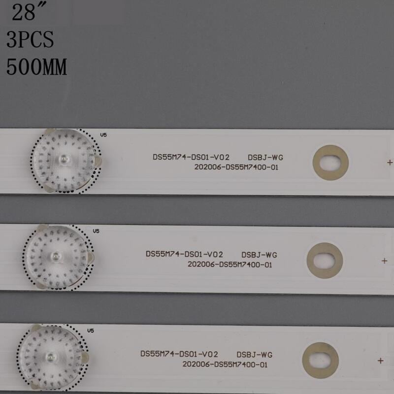 LEDバックライトストリップ,5または6つのランプ,led28c310a,led28c310b,JS-LB-D-JP2820-061DBAD, JS-LB-D-JP2820-051DBAD