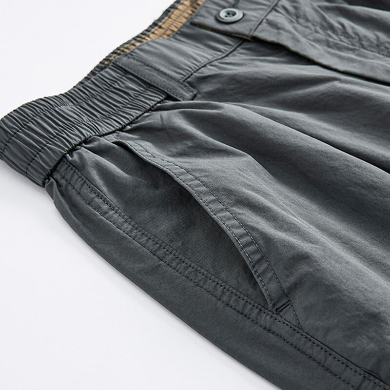 Pantalon cargo baggy Y2K pour hommes, pantalon de survêtement FjParachute droit, pantalon de survêtement décontracté, vêtements coréens, été, 2024