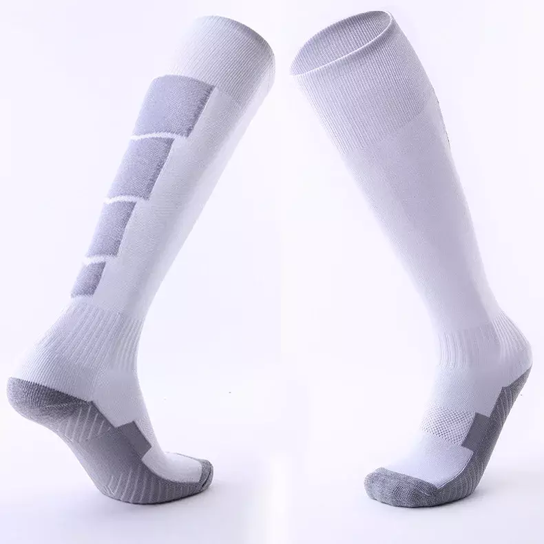 Calcetines de fútbol para adultos, medias gruesas por encima de la rodilla, absorbentes del sudor y resistentes al desgaste, para hombre