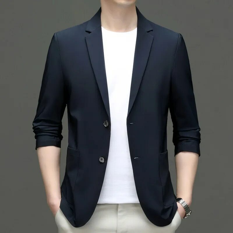 Terno profissional masculino de lazer, jaqueta de negócios na moda coreana, estilo luxuoso, 5868-2023, novo