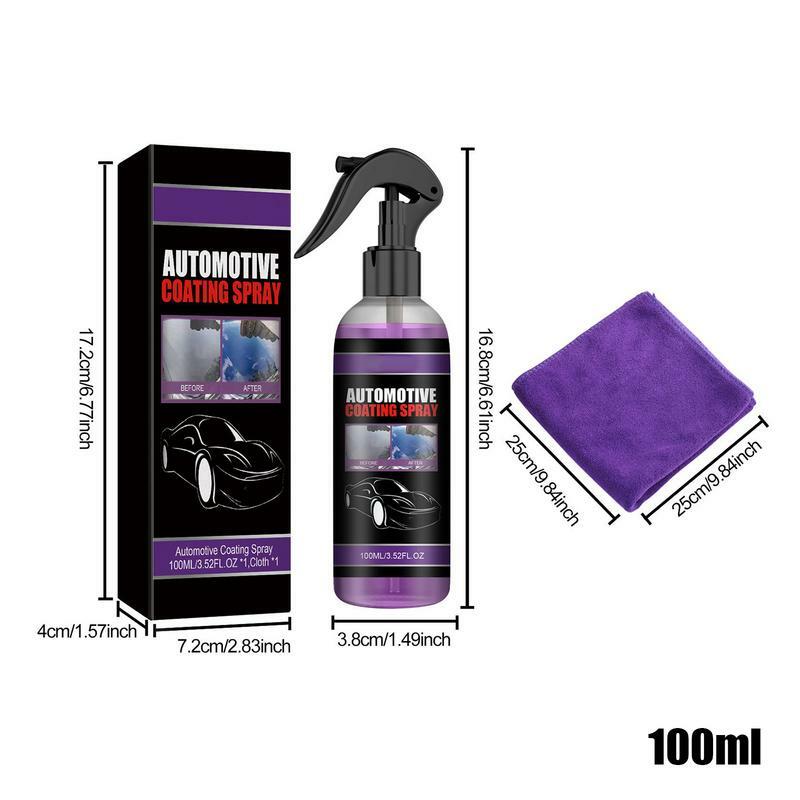 Car Coating Spray 3 In 1 Ceramic Coating Protection 100ml Coating For Cars For Vehicle Paint Protection Shine Hydrophobic