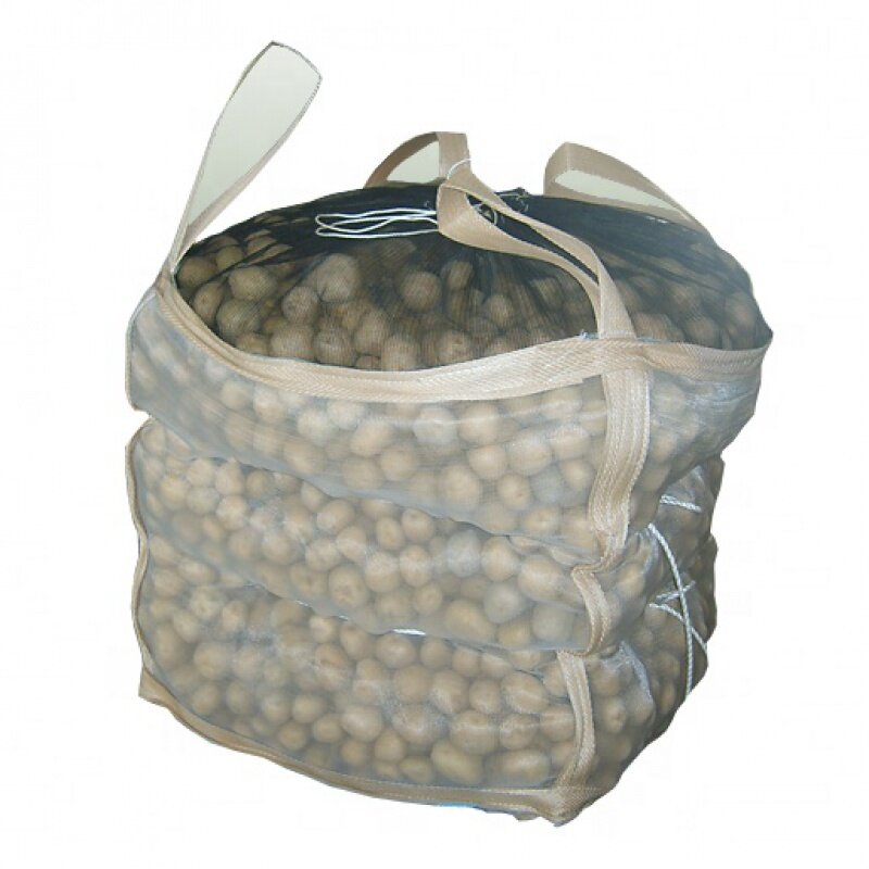 Prodotto personalizzato, cina 1 tonnellata di rete ventilata grande imballaggio jumbo bag sfuso per patate ad alto trattamento UV FIBC