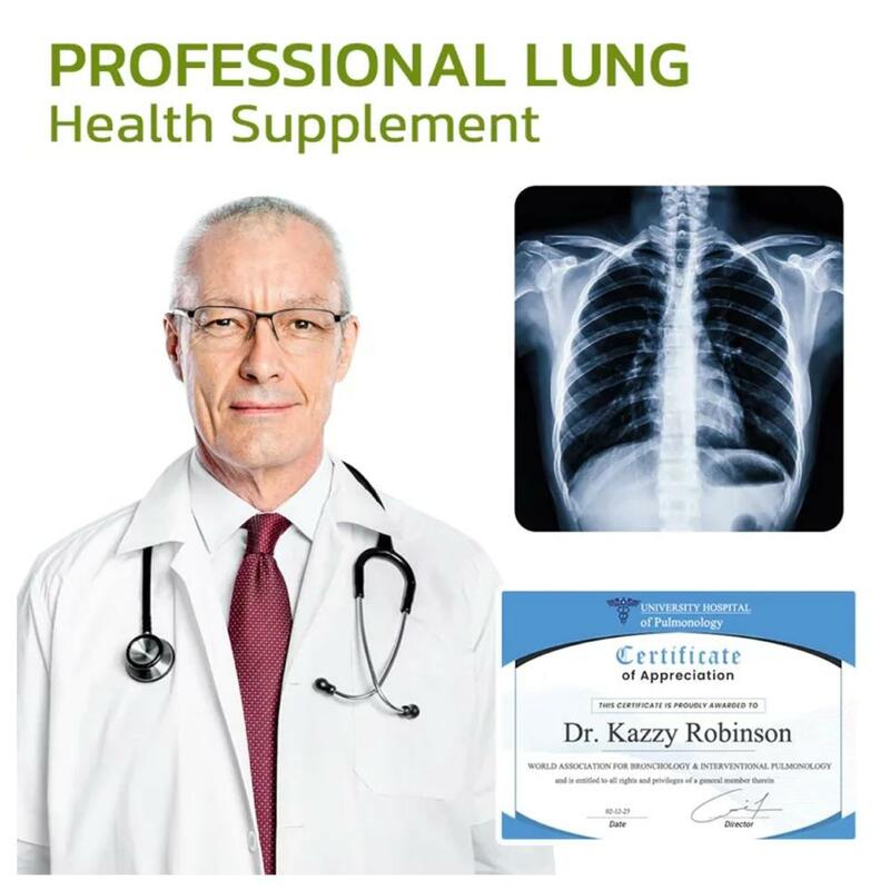 Lung Herbal Cleanser Spray, Clear Nasal Mist, Anti Ronco, Congestionamento, Alivia Solução, Garganta Seca, Respiração, 30ml