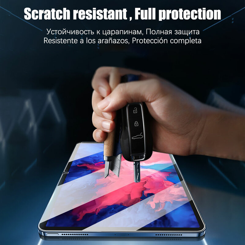 (3 Pak) kaca Tempered untuk Lenovo Tab M10 FHD Plus REL 10.1 10.3 10.61 X606X X606F X605F X306F pelindung layar Tablet Film