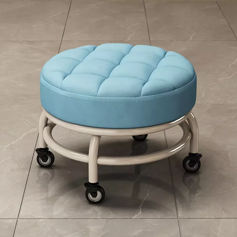 Salon Furniture Game Pulley Round Stool Pedicure Chair Patio Low Stools Floor Nail Changing Shoes Sofa Stool Office Footstool