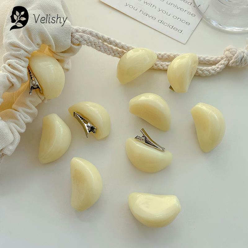 New Personality Hairpins Funny Creative Simulation Garlic Hairpins Fashion Childs Hair Accessories Cute Side Clip