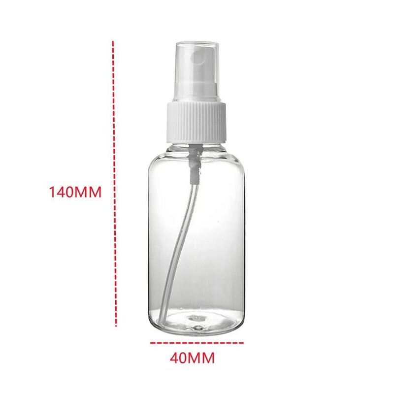 Botella de viaje para cosméticos, atomizador de Perfume, loción, crema, contenedor de líquido, transparente, portátil, 50ml, 100ml