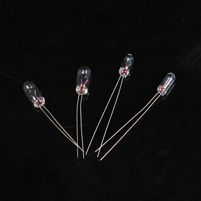 20 pces miniatura 3/4mm 6v 12v lâmpada bulbo edison filamento incandescente arroz miniatura