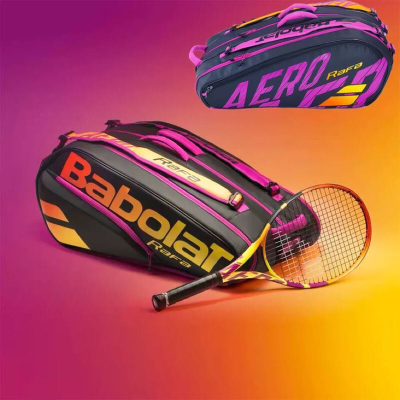 Mochila de tenis profesional para hombre y mujer, bolso de mano para raqueta de tenis, naero puro, Rafa 6R, 9R, 12R