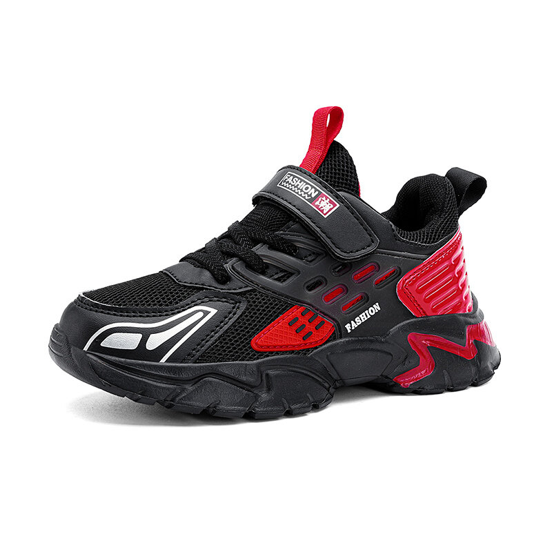 Boys' Shoes 2023 Spring and Autumn New Children's Mesh Breathable Dad's Shoes Medium and Big Boys' Anti slip Running Shoe