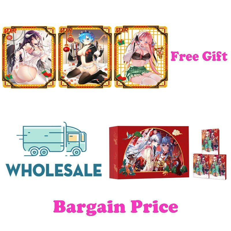 Carte de collection de NNS-02 d'histoire de déesse en gros de prix d'usine avec la carte en métal gratuite Waifu Booster Box Doujin jouets et cadeau de passe-temps