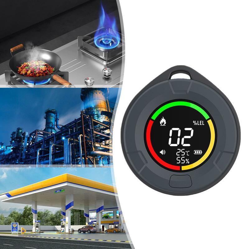Alarma de monóxido de carbono portátil, Monitor de detección de Gas de carbón, Detector de Gas Combustible, probador de Gas para viajes, cocina interior, coche, hogar