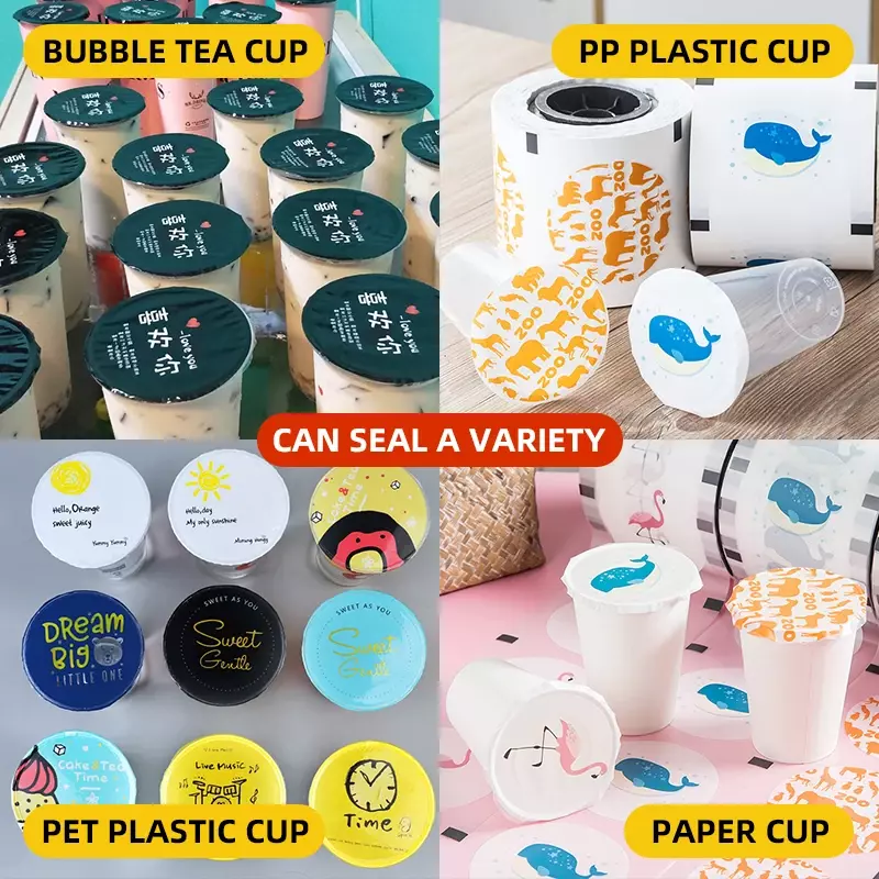 Sigillante per tazze ad alta velocità SKMA per tazza di carta in plastica sigillante per tazze da tè a bolle automatico