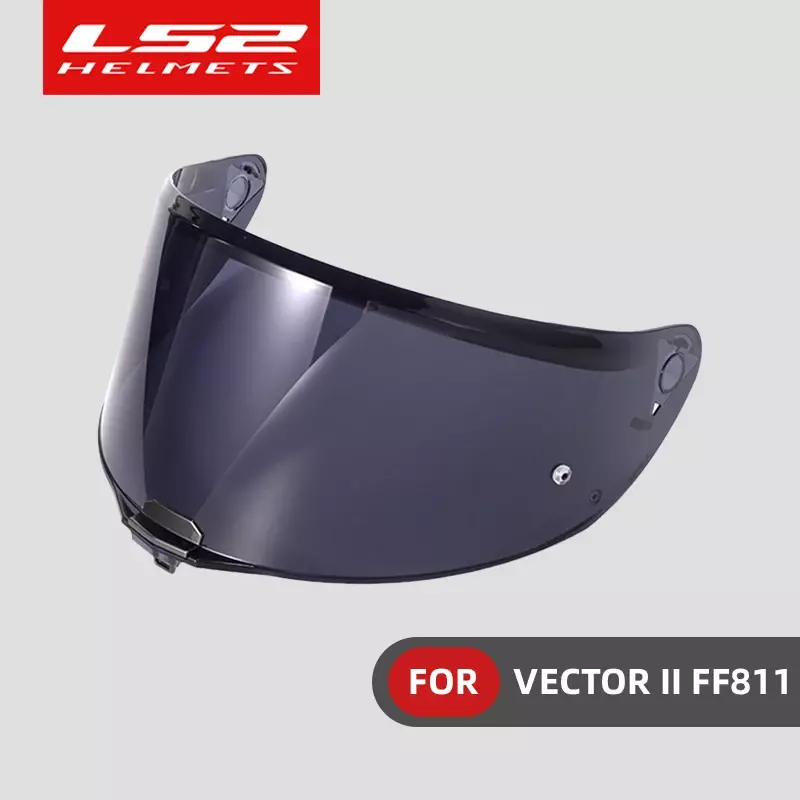 Visera Original para casco de motocicleta, visera FF811 de cara completa, lente de repuesto, color negro y plateado, LS2, FF811