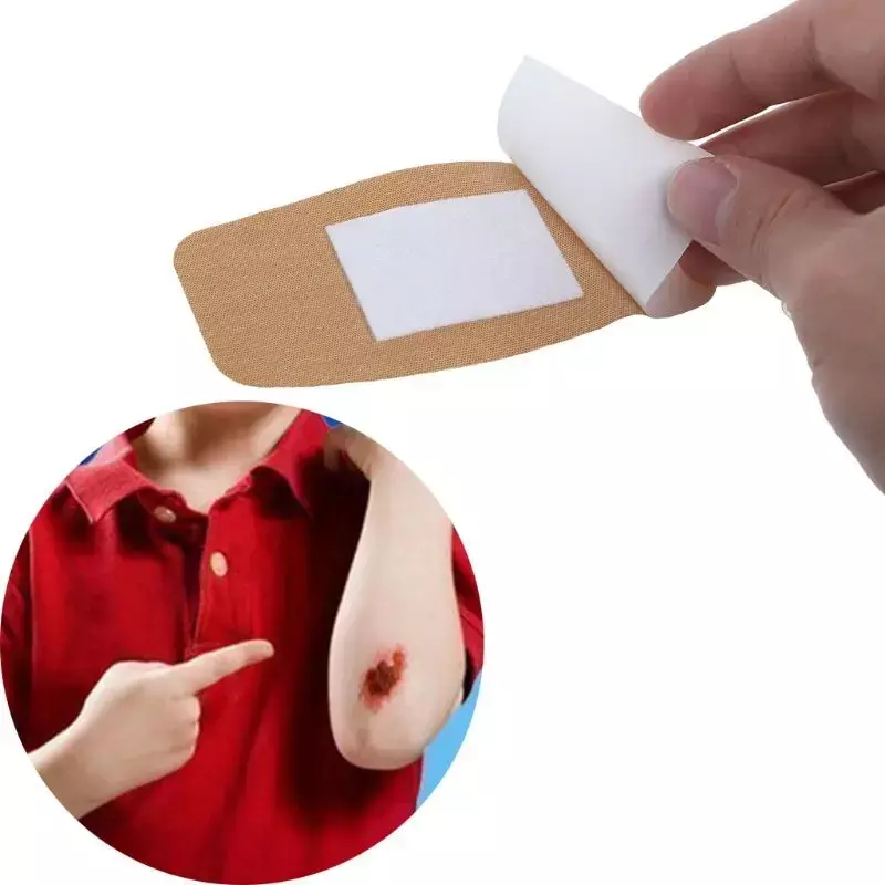 10Pcs 50*100mm Hypoallergenic Non-woven Adhesive Wound Dressing Band aid Waterproof Bandage Large Wound First Aid Outdoor Tools