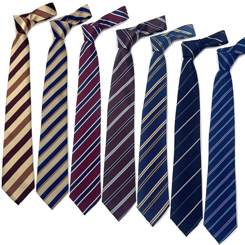 Cravates rayées pour hommes et femmes, cravate de la présidence, accessoires de mariage, 1200 broches, 8cm