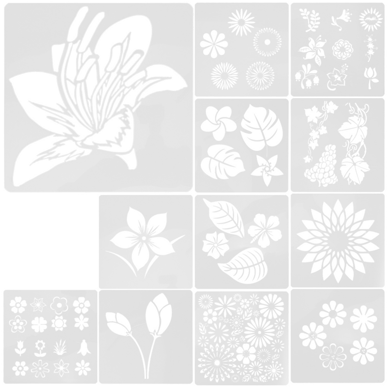 Sunflower Painting Stencil Child Washable Spring Plant Decor The Pet for on Canvas