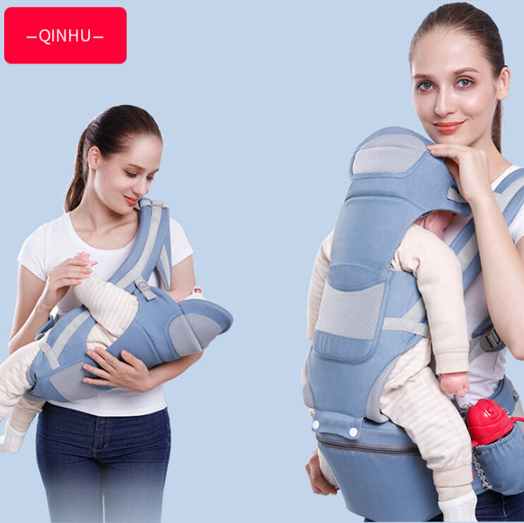Ergonomische Rucksack Baby Träger Baby Hipseat Träger durchführung für kinder Baby Wrap Sling für Baby Reise 0-48 Monate einsetzbar