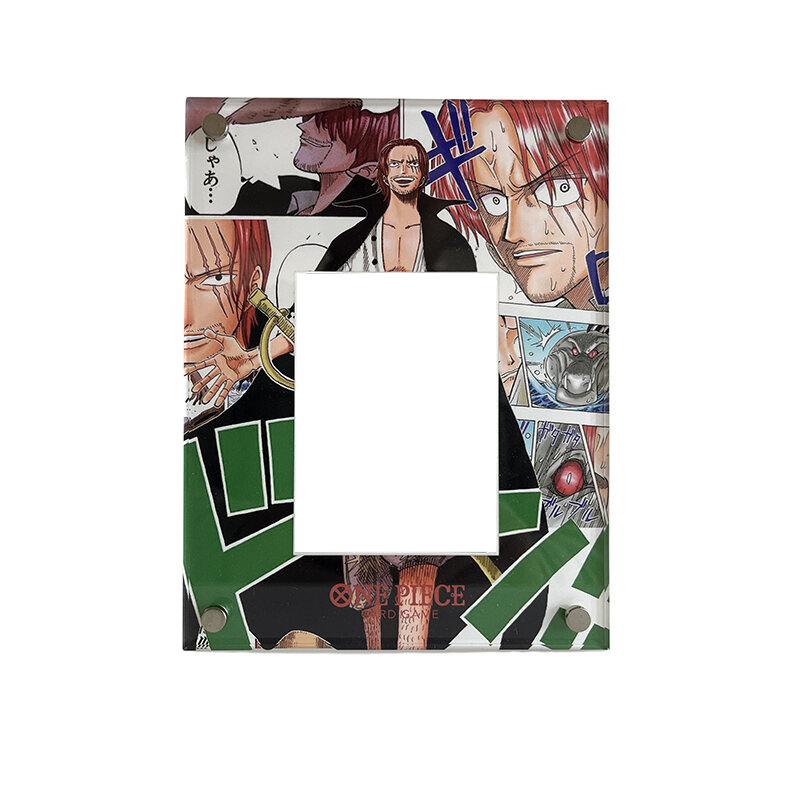 Shanks-Tarjeta acrílica Opcg de One Piece para manualidades, personajes de Anime, colección de bronce, tarjeta Flash, juguete de dibujos animados, regalo de Navidad