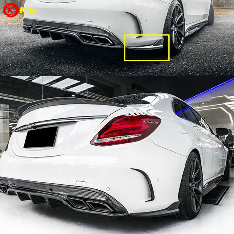 Suitable for Mercedes Benz C-Class W205 Sport Back Corner C63 Carbon Fiber FD Back Corner 2015-2021 Mercedes Benz C200 C260 C300