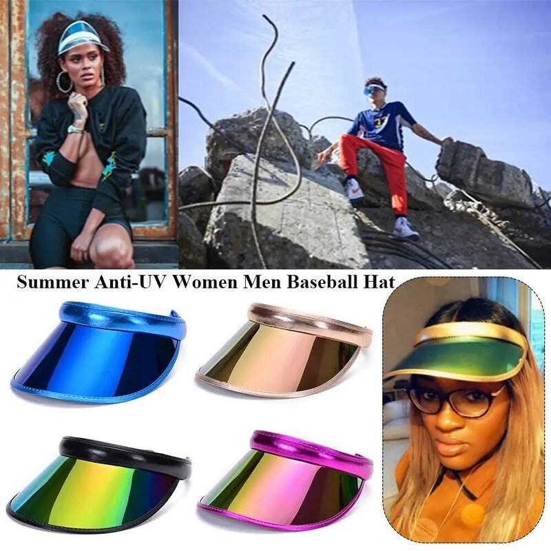 PVC Women Men Sports Accessories Bicycle Sun Hat Summer Baseball Hat Visor Caps Anti-UV Sunshade Hat