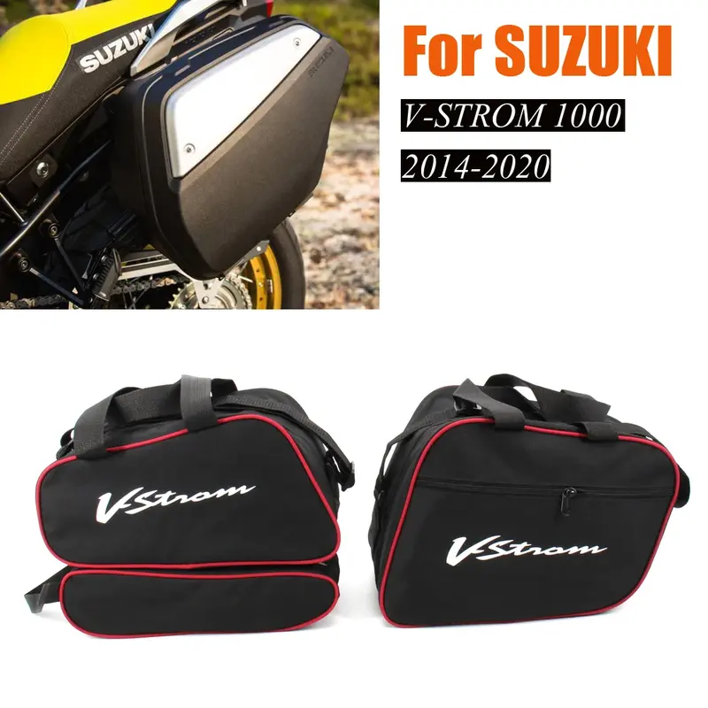 For SUZUKI V-STROM DL 1000 DL1000 DL 650 DL650A XT ABS Adventure Storage Luggage Bag Motorcycle Travel Bag Inner Trunk Bags