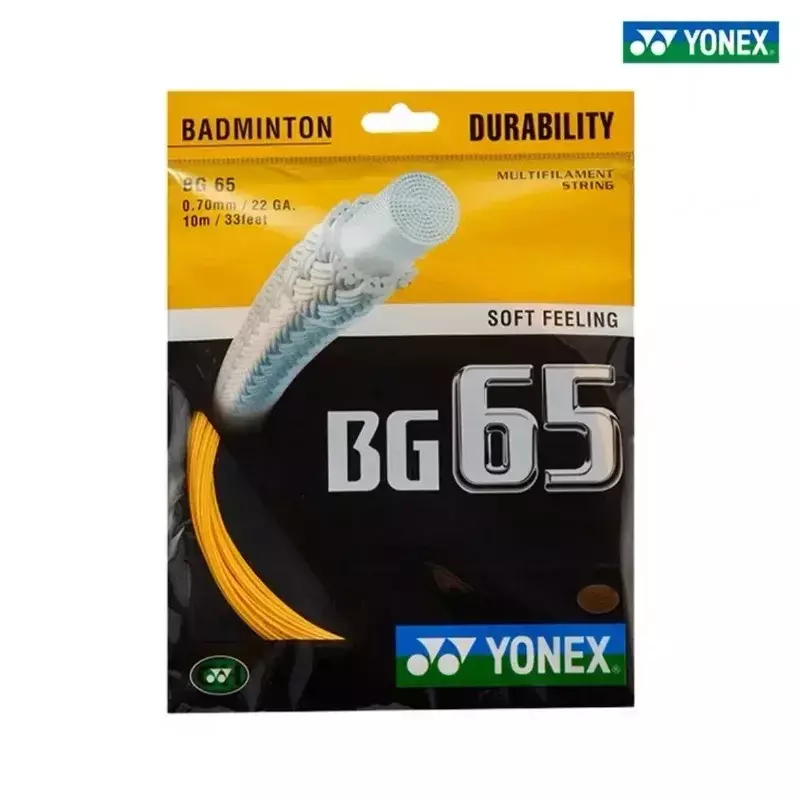 YONEX Struna do rakiety do badmintona Yy Bg65 BG-65 Wysokiej jakości struna o wysokiej elastyczności
