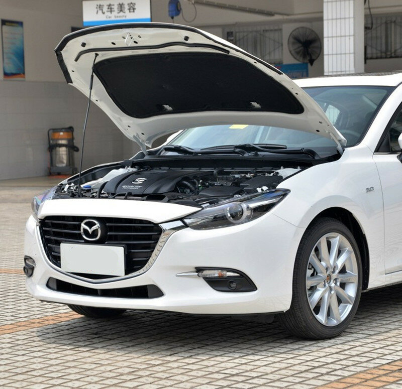 Voor Mazda 3 Warmte Geluidsisolatie Katoenen Voorkap Motor Firewall Mat Hoes Geluiddemper 2014 2015 2016 2017 -2021 Z