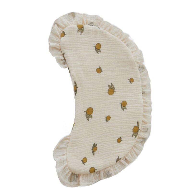 K5DD-almohada con soporte para cabeza bebé, almohada transpirable con estampado múltiple para recién nacidos,