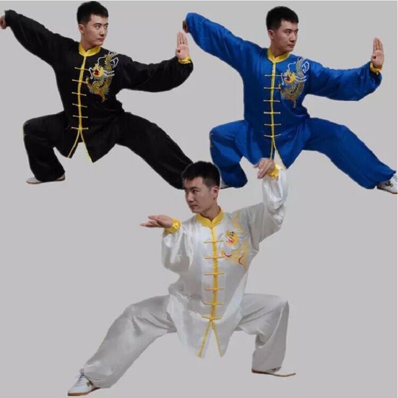Sprzedaż hurtowa mężczyźni w stylu chińskim kobiety Tai Chi odzież Kung Fu sztuki walki mundur garnitur sportowa kurtka na zewnątrz zestawy spodni na co dzień