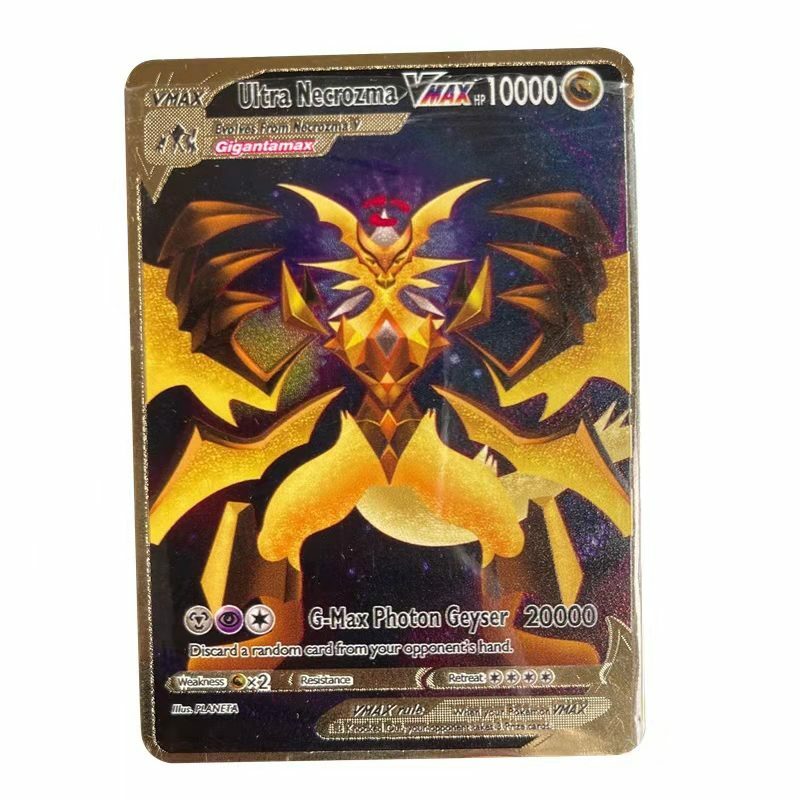 2023 Pokemon Metal Card Greninja Miraidon Vstar 3800 HP Pokemon Golden English Iron Metal Cards Kids Gift Game Collection Cards