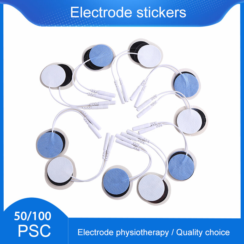 50/100p Self High Quality Nerve Stimulator Silicone Gel Physiotherapy Accessories Non-woven Fabric Self Adhesive Body Massager