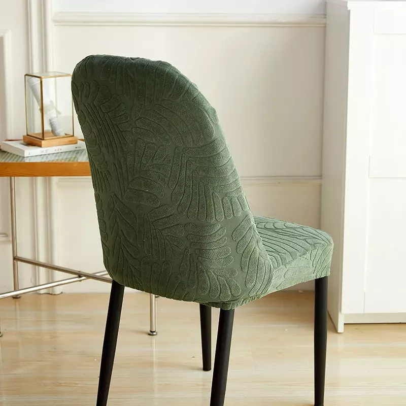 Stretch Dining nowoczesne pokrowce na krzesła żakardowe uniwersalne ochraniacze na krzesło bez podłokietników