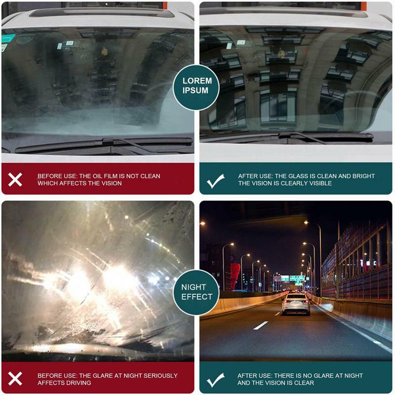 Oil Film Remover 80ml Portable Glass Rainproof Agent For Car Spray Glass Water Spot Remover Multifunctional Car Anti Fog Spray