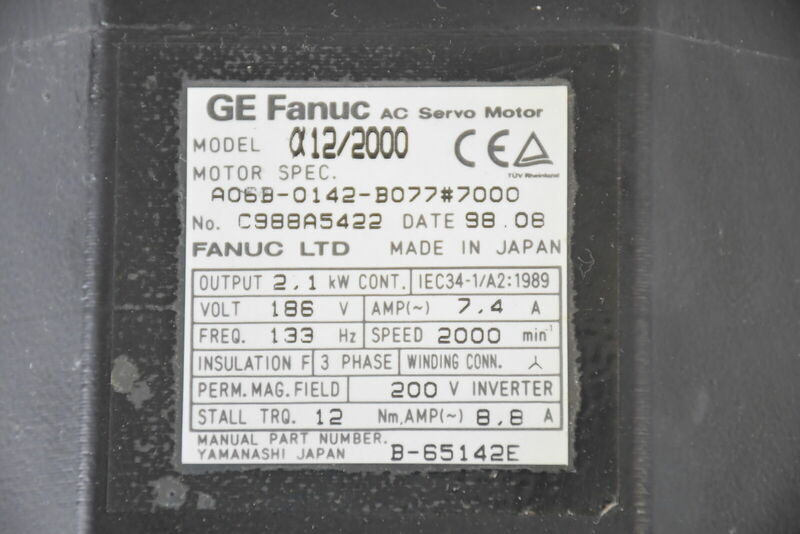 A06B-0142-B077 Fanuc servo motor  tested ok