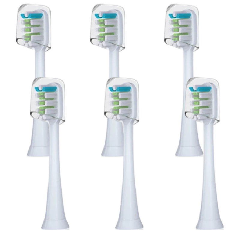 6/12PCS dla SOOCAS X3/X3U/X5 wymienne końcówki do szczoteczki czyszczenia końcówki do szczoteczki elektryczna soniczna szczoteczka do zębów miękkie włosie dysz