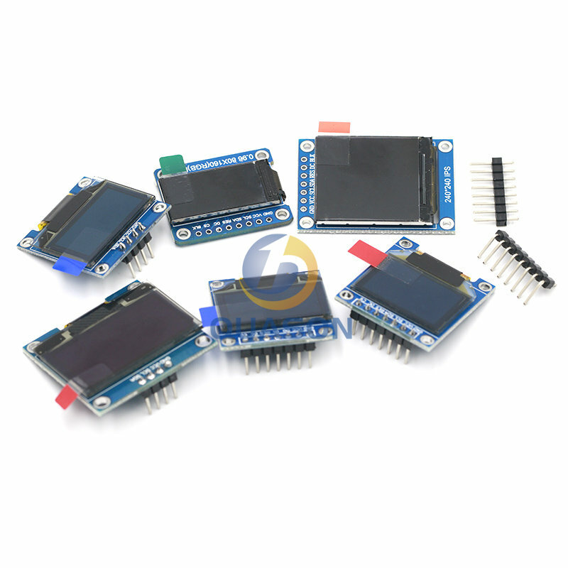 Pantalla TFT de 0,96, 1,3, 1,44, 1,8 pulgadas IPS 7P SPI HD 65K Color módulo LCD ST7735 / ST7789 conducir IC * 80*160*240*240 (no OLED)