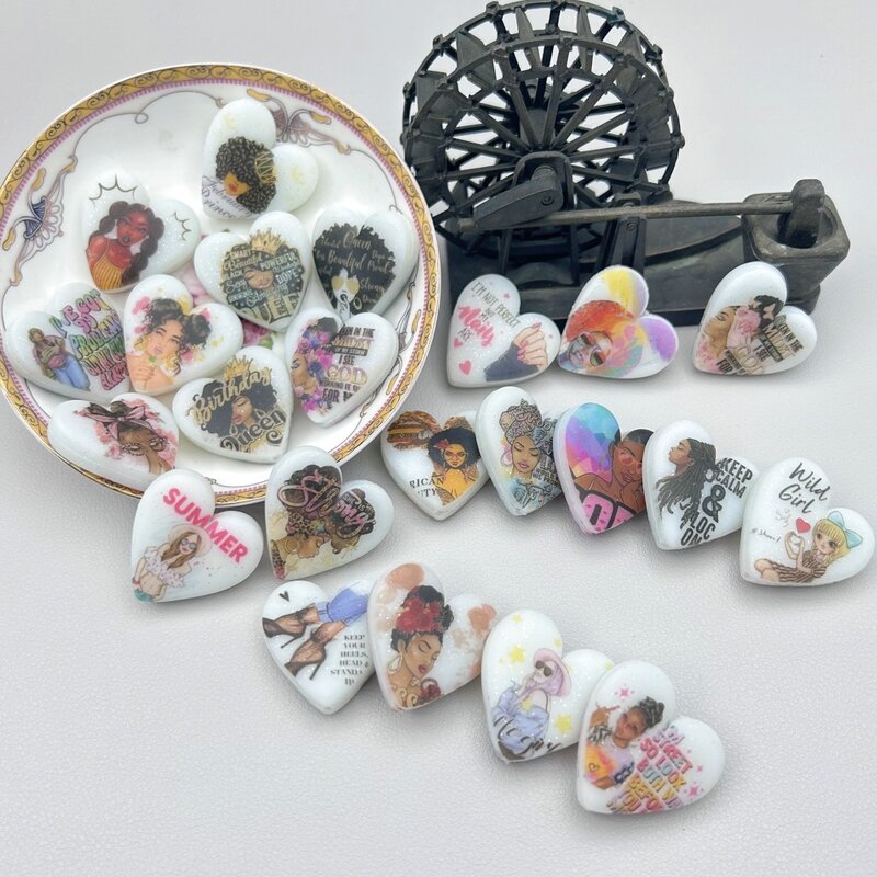 Lot de 10 pièces de perles en silicone pour fabrication de bijoux, accessoires pour confection de bijoux pour bébé