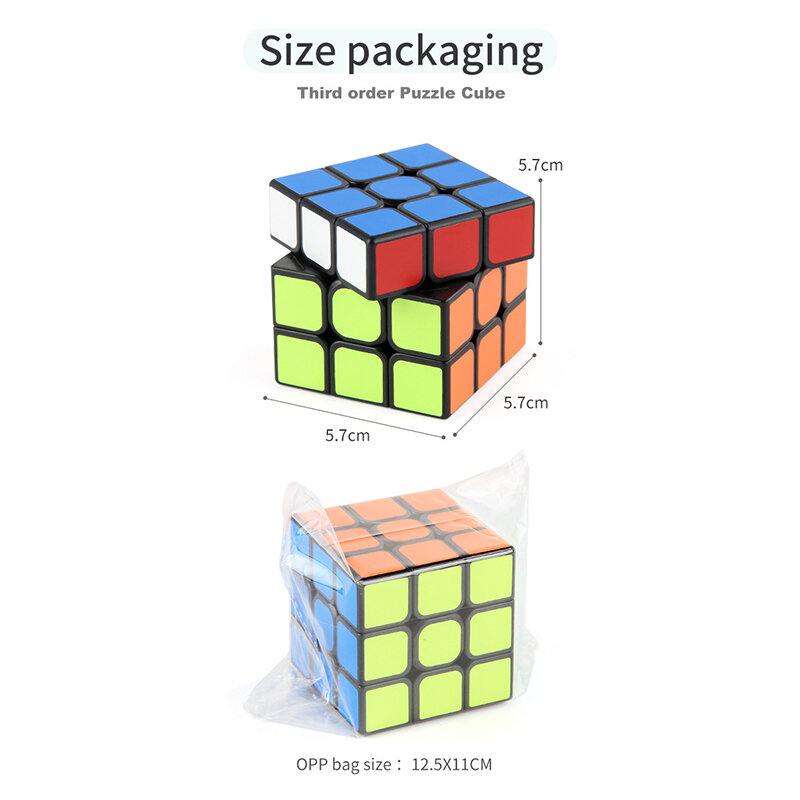 Brinquedo profissional do enigma do cubo mágico para crianças, 3x3 magnético, terceira ordem, presentes para crianças