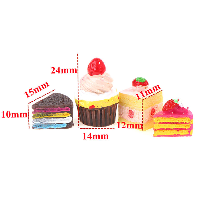 5 шт., 1:12 миниатюрные пирожные для кукольного домика, мини-пирожные, десерт с закуской для шарнирного кукольного домика, Декор, кухонные аксессуары