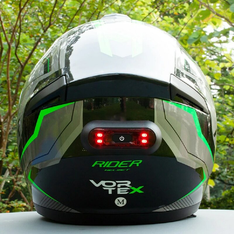 Мотоциклетный шлем, задний фонарь для велосипеда, мотоциклетный велосипедный шлем, сигнал безопасности, предупреждающий задний фонарь, водонепроницаемый светодиодный фонарь