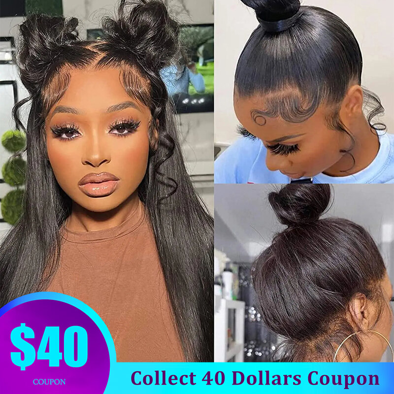 Glueless Full Lace Human Hair Wigs Straight Body Wave Full Lace Wig Brazilian Pre plucked Remy Hair Wigs On Sale Clearance