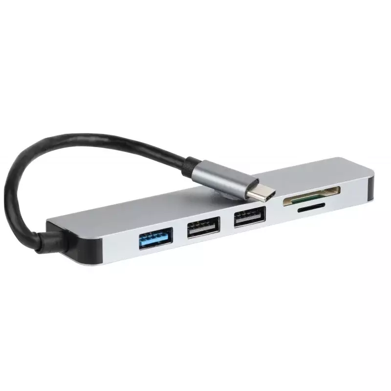 Vivitar Hub USB multiporta con lettore di schede Flash SD, Micro SD e compatto