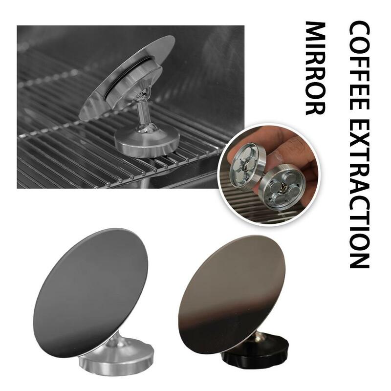 Espresso Shot Mirror For Bottomless Portafilter Magnetic Base Rotatable Black W2Q9