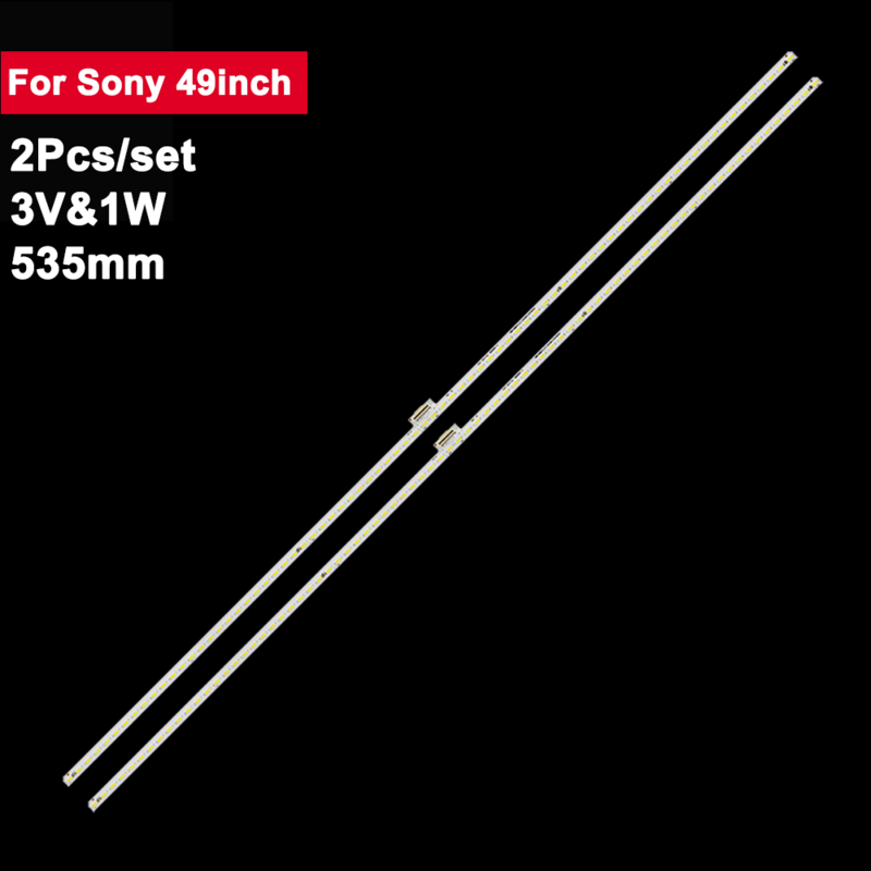 535Mm 2 Stuks 3V Led Backlight Strips Voor Sony 49Inch 78Leds 056380240101N 734.01Q01.0002 0 KD-49X8000D