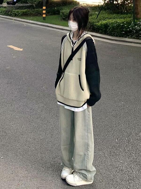 Harajuku Trui Met Rits Hoodies Dames Koreaanse Mode Streetwear Capuchon Sweatshirts Dames Kpop Vintage Tops Lente En Herfst
