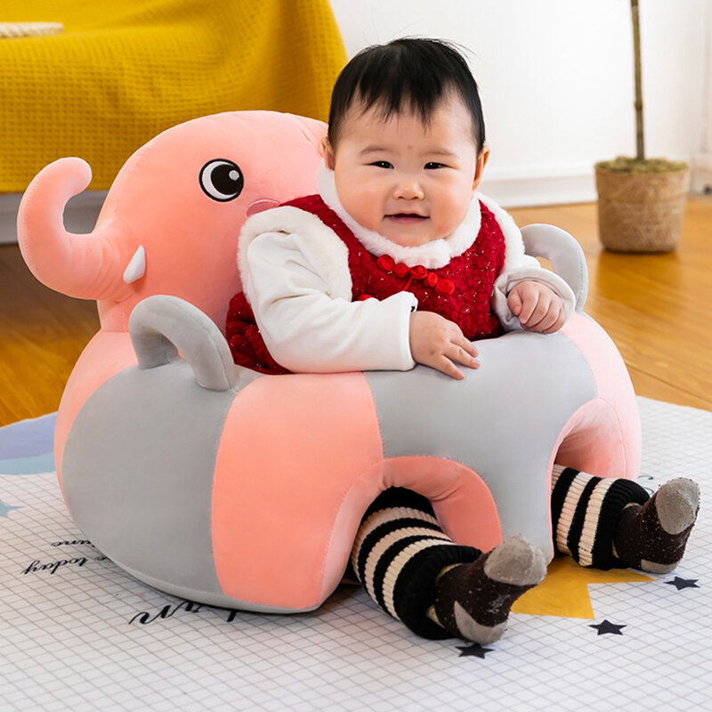 1 * 귀여운 아기 지지대 시트 앉기 부드러운 의자 쿠션 소파 플러시 베개, 귀여운 장난감 동물 소파 시트 패드, 아기 용 어린이 선물
