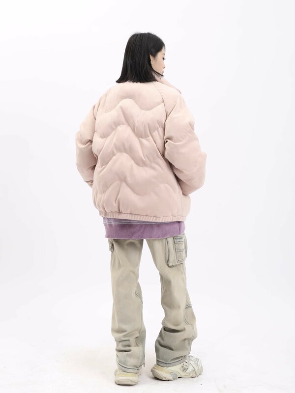 Neue koreanische Mode Stand Kragen Mantel lose Winter Baumwolle gepolsterte Jacke Kurz mantel Freizeit kleidung Frauen