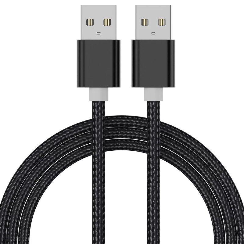 USB A para USB Um cabo de extensão, macho para macho, extensor para radiador, disco rígido, webcam, câmera, TV, computador, carro, MP3, cabo de fio