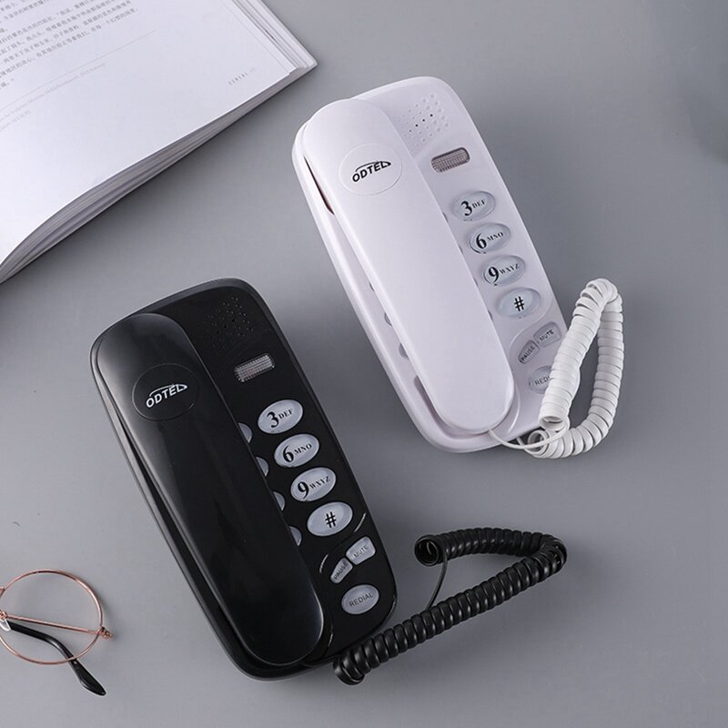 KXT-580 telefono con cavo a bottone grande telefoni a parete supporto per macchina montaggio a parete o telefono da scrivania